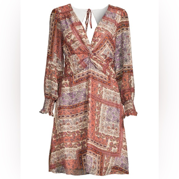 julia jordan Dresses & Skirts - JULIA JORDAN V Neck Paisley Fit and Flare Dress Size 8. NWT